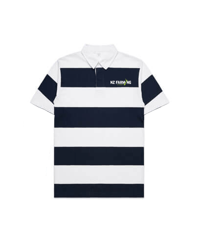 Load image into Gallery viewer, Striped Short Sleeve Rugby - NZ Farming Store
