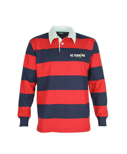 Load image into Gallery viewer, Striped Rugby Jersey - NZ Farming Store
